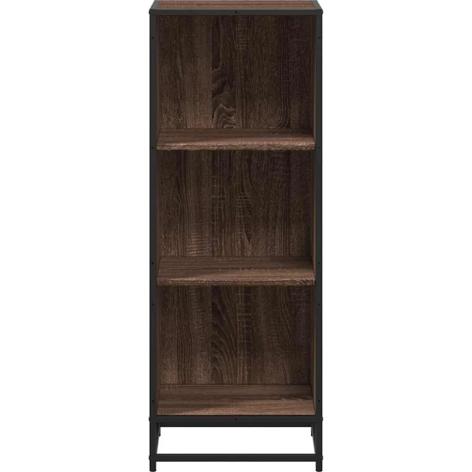 vidaXL Boekenkast 40x35x107,5 cm bewerkt hout bruin eikenkleur, foto 4