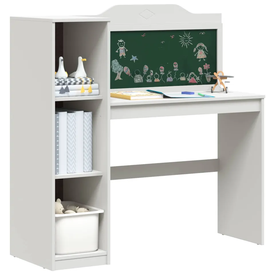 vidaXL Creatieve opslag voor kinderen ROROS Wit Bewerkt hout