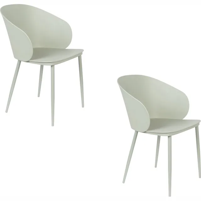 Housecraft Living Gigi Eetkamerstoelen Mintgroen - Set van 2
