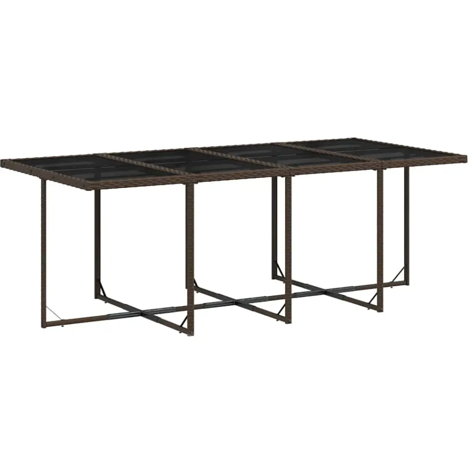 vidaXL 13-delige Tuinset met kussens poly rattan bruin, foto 3