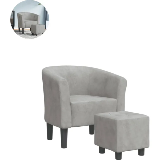 GranMaison Fauteuil - Relaxzetel - Relaxstoel - Relaxfauteuil - Stoel - Voor één Persoon - Lichtgrijs