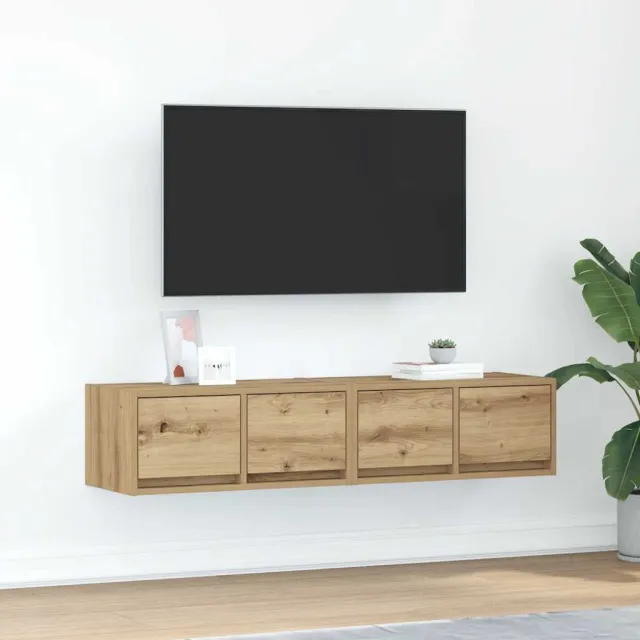 vidaXL Tv-meubelen 2 st 60x31x25,5 cm bewerkt hout artisanaal eiken, foto 2