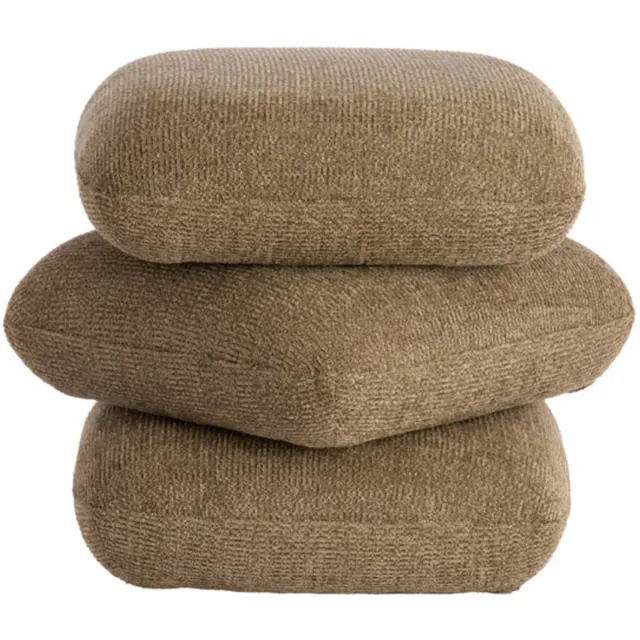 Light & Living LAURIE poef hout lichtbruin 44,5x44,5x44,5 cm vierkante poef - Light & Living
