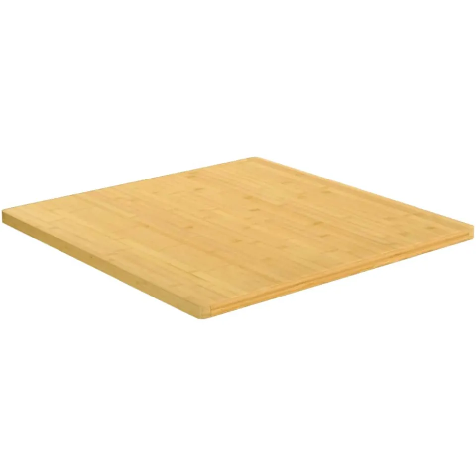 vidaXL Tafelblad 80x80x2,5 cm bamboe Bruin