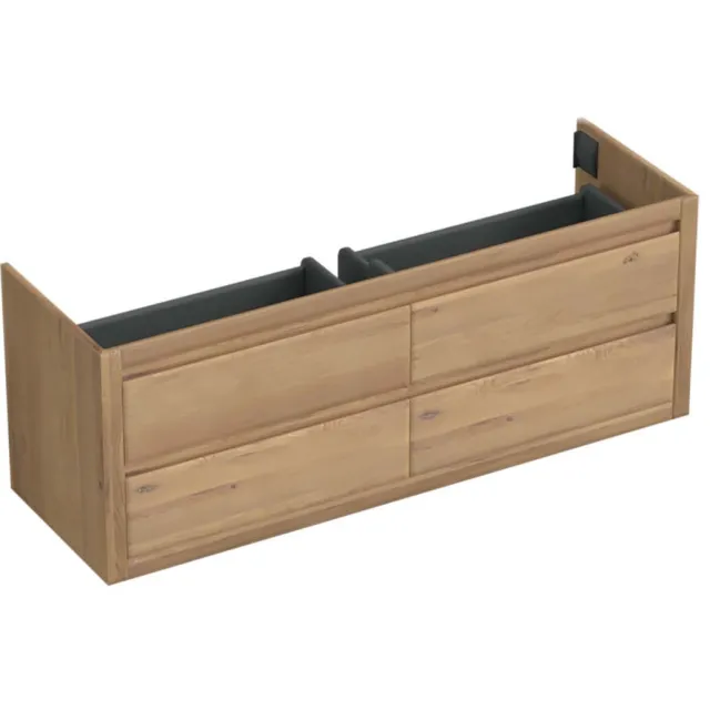 Forzalaqua Onderkast Forzalaqua Gela 160x51x60 Cm 4 Softclose Lades Eiken Oyster