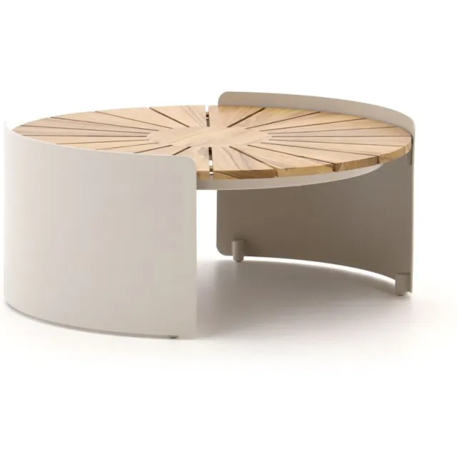 Bellagio tuinmeubelen Bellagio Porcari lounge tuintafel ø70cm (h:30cm) taupe