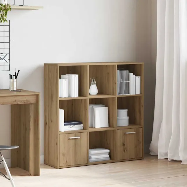 vidaXL Boekenkast 98x29x97,5 cm bewerkt hout artisanaal eikenkleur, foto 2
