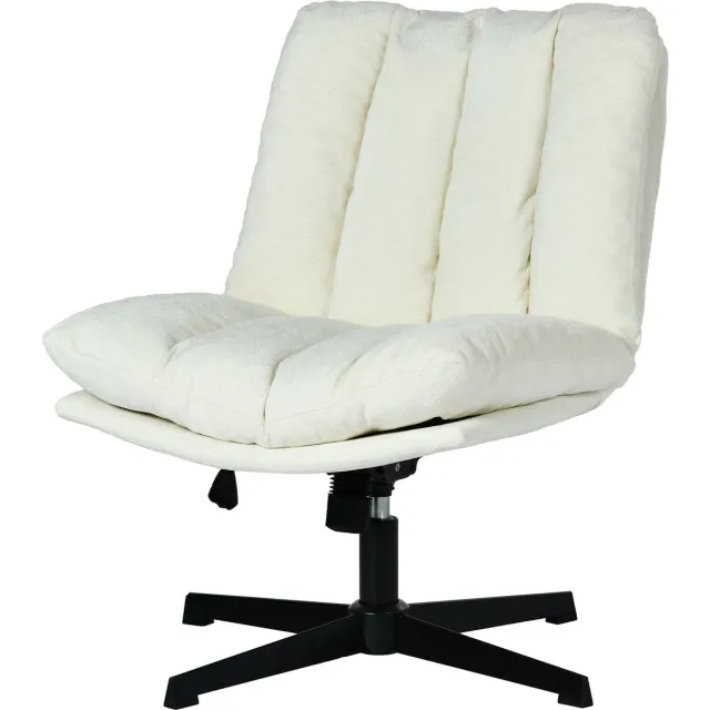 MEUBLE COSY MEUBLES COSY Draaifauteuil – chenille kruisvoet – beige