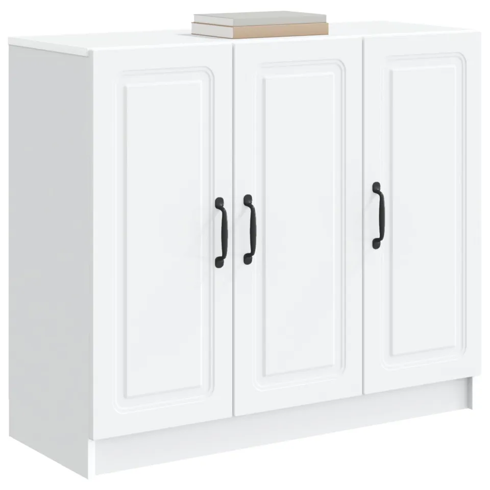 vidaXL Dressoir Wit 89 x 34,5 x 77 cm Bewerkt hout