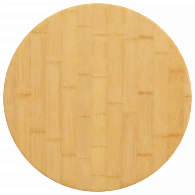 vidaXL Tafelblad Ø 50x4 cm bamboe Bruin