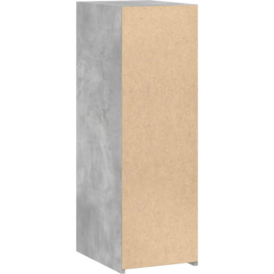 vidaXL Dressoir 30x41x93 cm bewerkt hout betongrijs grijs, foto 4