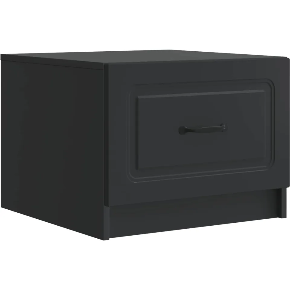 vidaXL Salontafel Zwart 49 x 50 x 37 cm Bewerkt hout, foto 3