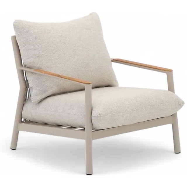 Belito Julia Loungestoel - Taupe Frame met kleine schade aan rugleuning