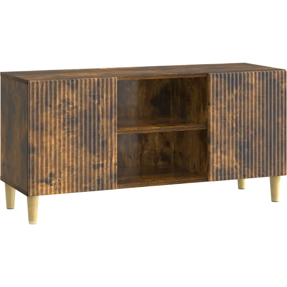 vidaXL TV-kast 102 x 34,5 x 50 cm Gerookt eiken Bewerkt hout, foto 3