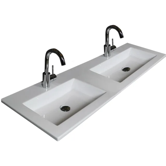 Aquasplash Badmeubelset Aquasplash Salt 120x46 cm Greeploos 2 Lades Met Wastafel Scotch Oak Aquasplash