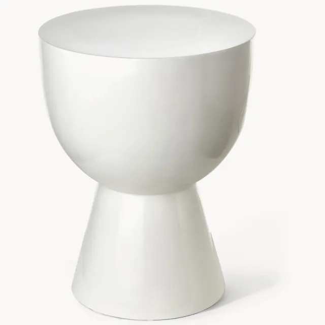 POLSPOTTEN Ronde bijzettafel Tam Tam Wit