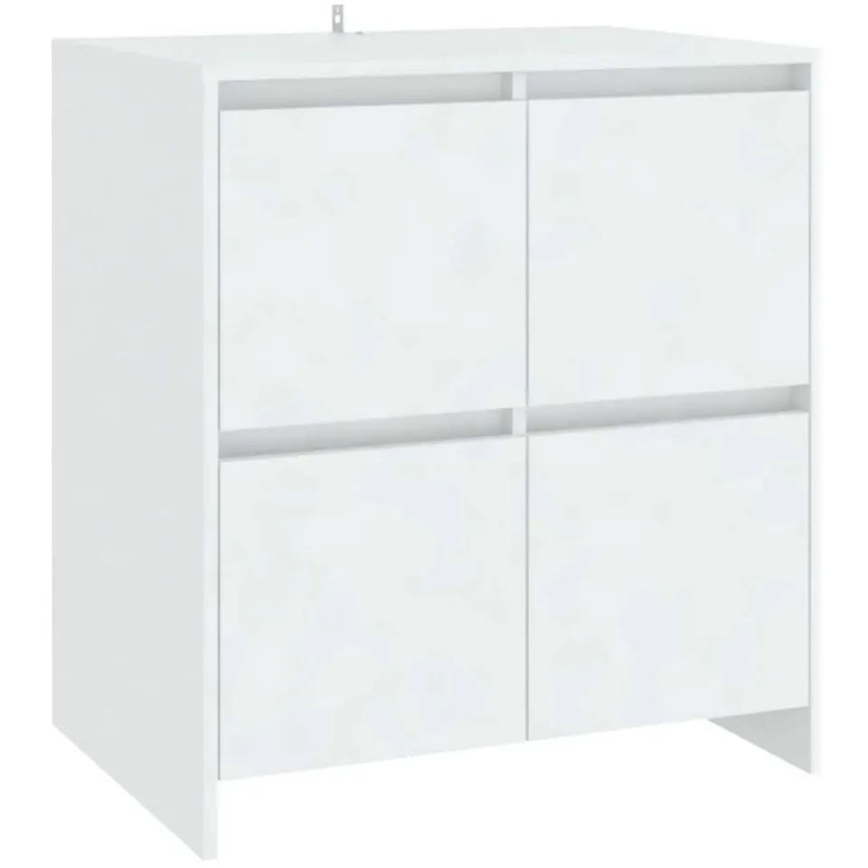 vidaXL Dressoir 70x41x75 cm bewerkt hout wit