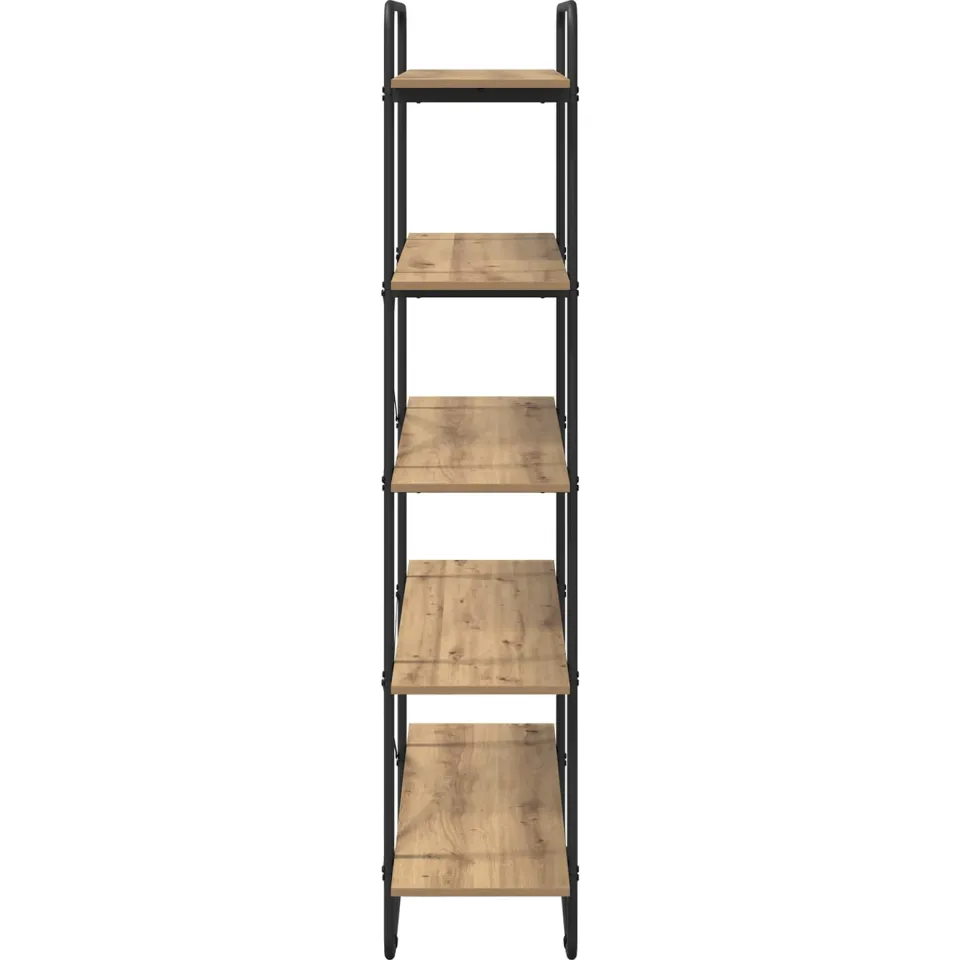 vidaXL Boekenrek 5-laags 100 x 35 x 175,5 cm PB Artisanaal eiken, foto 4