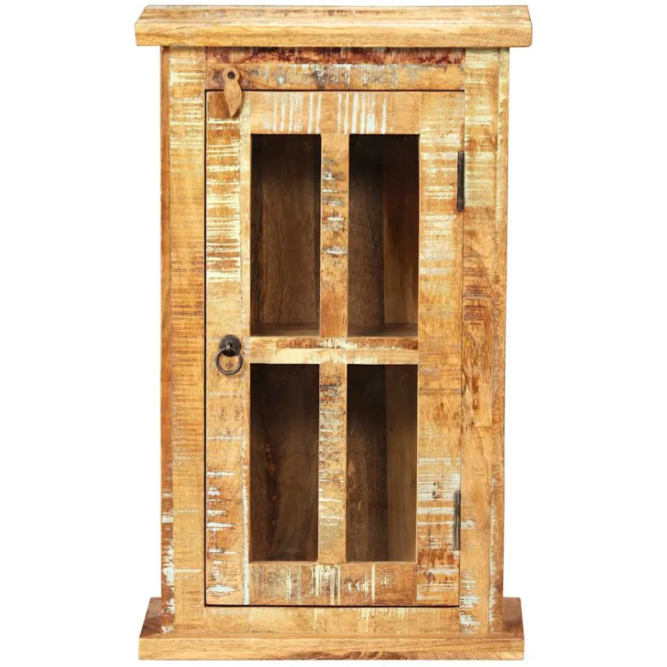 vidaXL Wandkast 44x21x72 cm massief gerecycled hout bruin, foto 2
