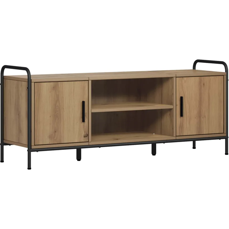 vidaXL Tv-meubel 119 x 33 x 50 cm Artisanaal eiken, foto 3