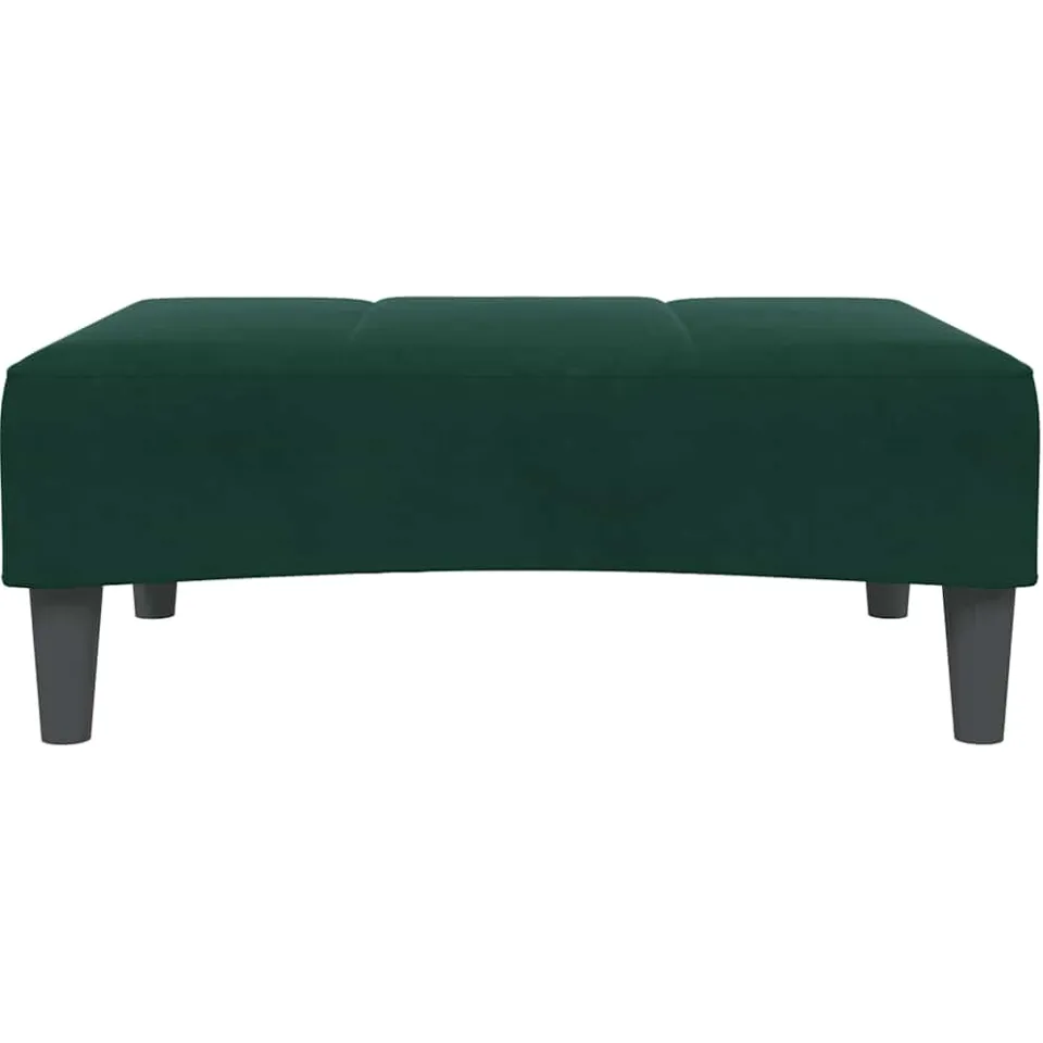 vidaXL Voetenbank 77x55x31 cm fluweel donkergroen groen, foto 4
