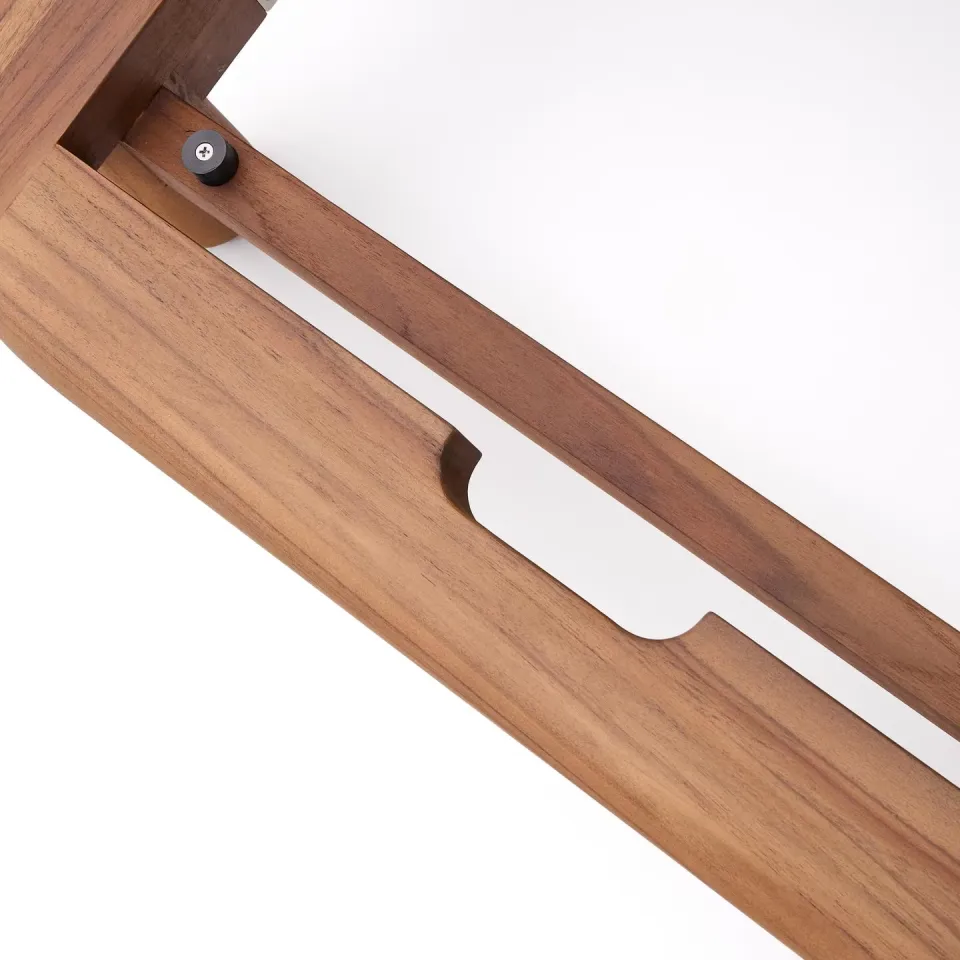 Kave Home Turqueta ligbed teakhout beige, foto 8