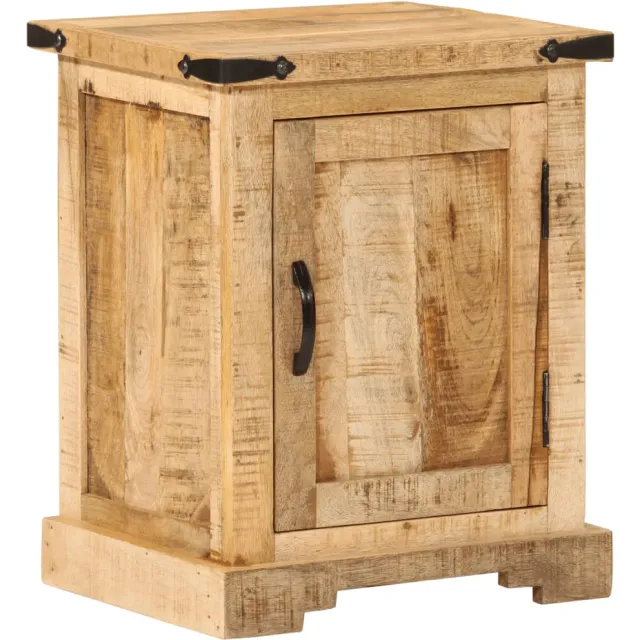 vidaXL Nachtkastje 40x35x50 cm massief mangohout Bruin