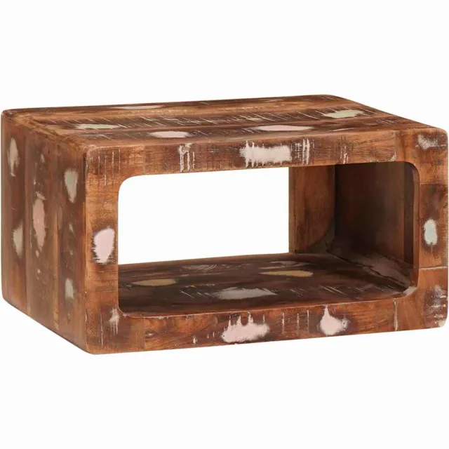 vidaXL Nachtkastje 2 st Bruin 45 x 30 x 24 cm Massief Gerecycled Hout, foto 3