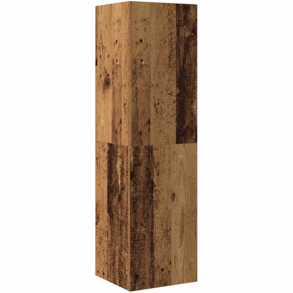 vidaXL Tv-wandkasten 3 st bewerkt hout oud houtkleurig bruin, foto 3