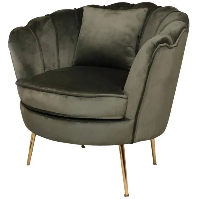 Lizzely Garden & Living Fauteuil zitbank 1 persoons Belle donkergroen bankje