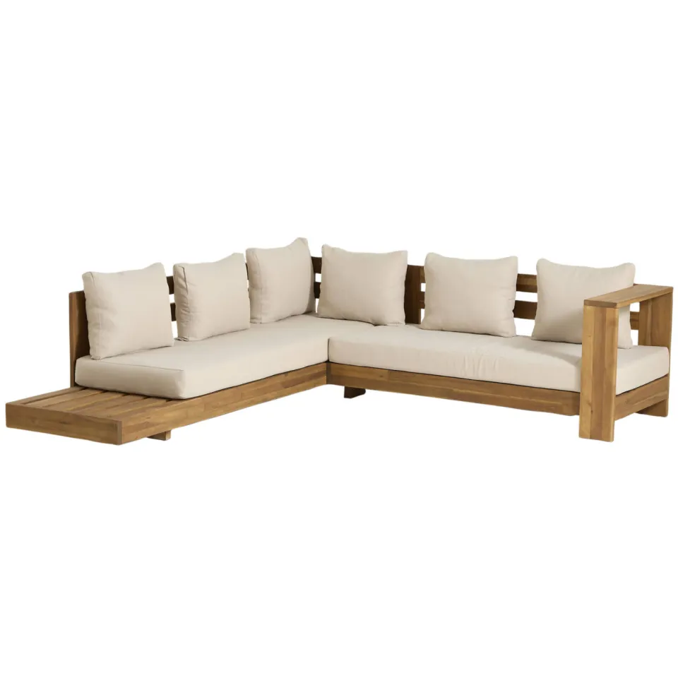 NOUS Garden Belmonte hoek loungeset naturel, foto 3