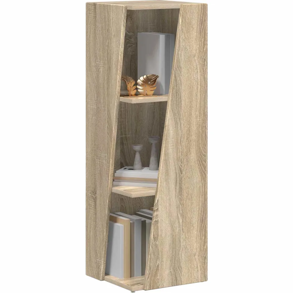 vidaXL Zijplank 33 x 32 x 100,5 cm Bewerkt hout Sonoma Eiken Bruin