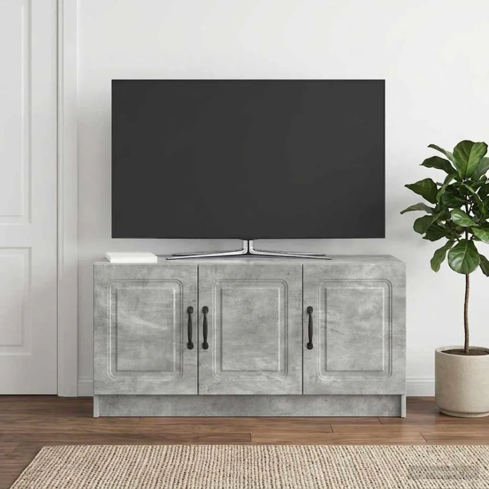 vidaXL Tv-meubel 99 x 34,5 x 47 cm Betongrijs Bewerkt hout grijs, foto 4