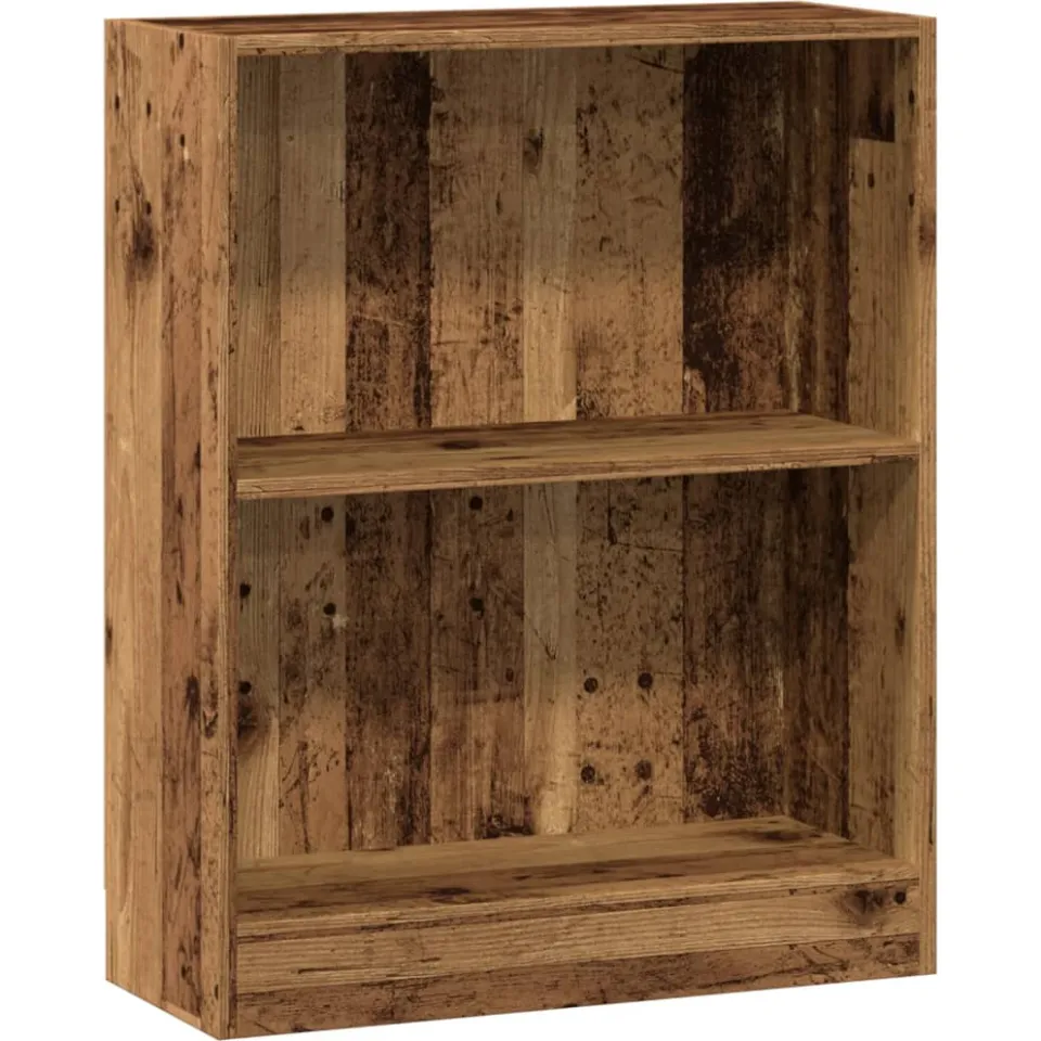 vidaXL Boekenkast 60x24x76 cm bewerkt hout oud houtkleurig bruin, foto 3