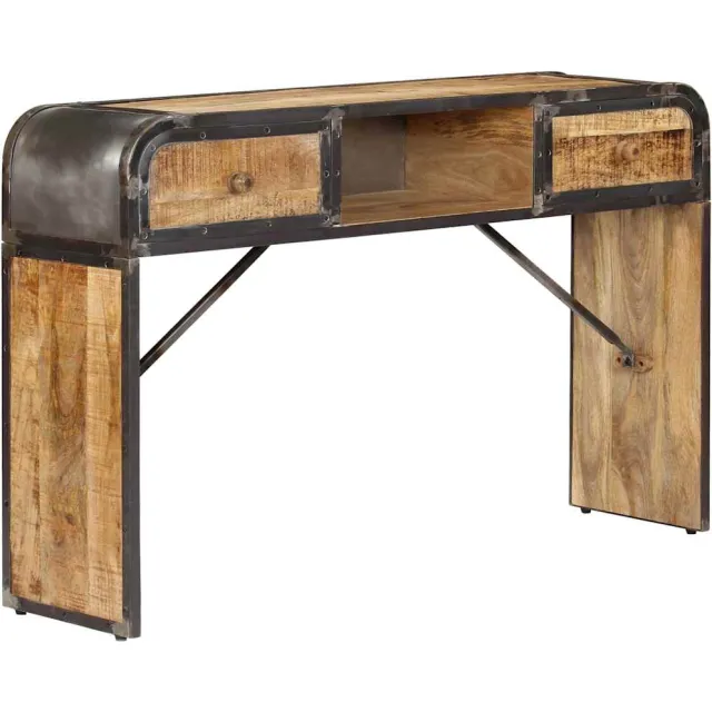 vidaXL Dressoir 120x30x75 cm massief mangohout Bruin