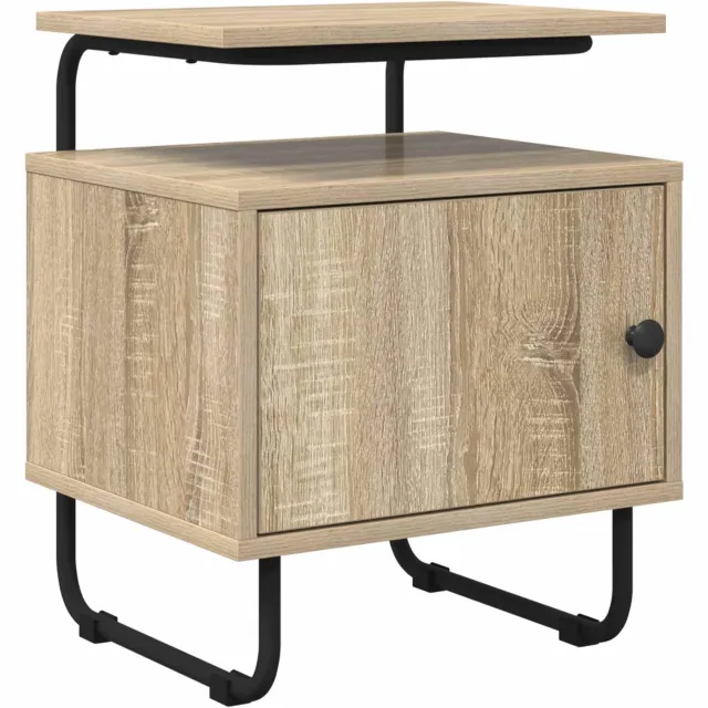 vidaXL Nachtkastje Sonoma Eiken 40 x 36,5 x 50 cm Bewerkt hout Bruin