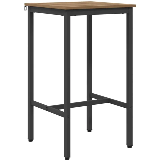 vidaXL Bartafel - 52 - x - 52 - x - 90 - cm - Bewerkt - hout - Artisanaal - eiken Artisanaal eiken