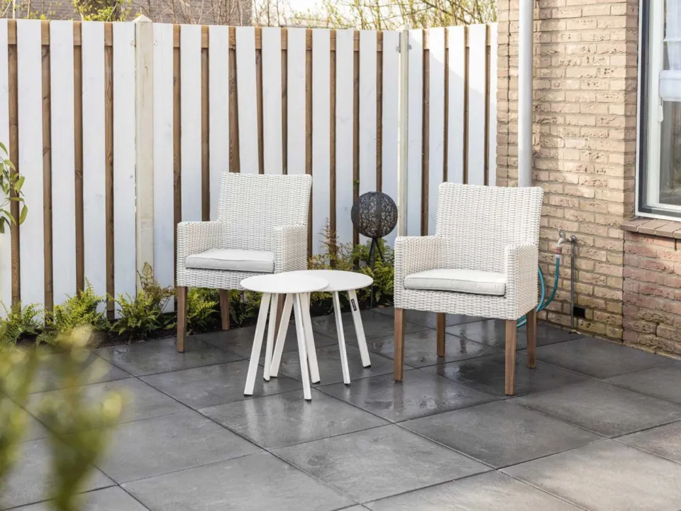 Manifesto Furniture Manifesto Bovezzo bijzet tuintafel ø 40cm (h:50cm) wit, foto 4