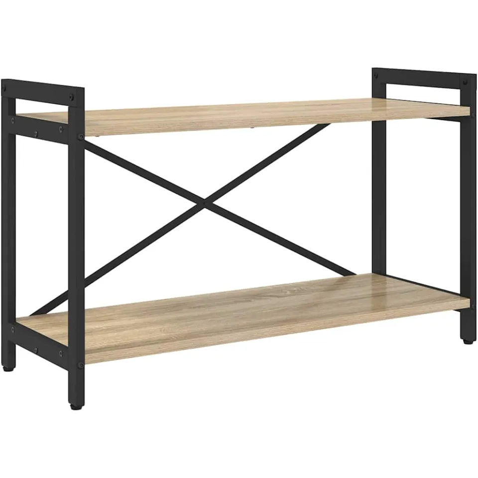 vidaXL Boekenkast 80 x 30 x 50 cm Bewerkt hout Sonoma Eiken, foto 3