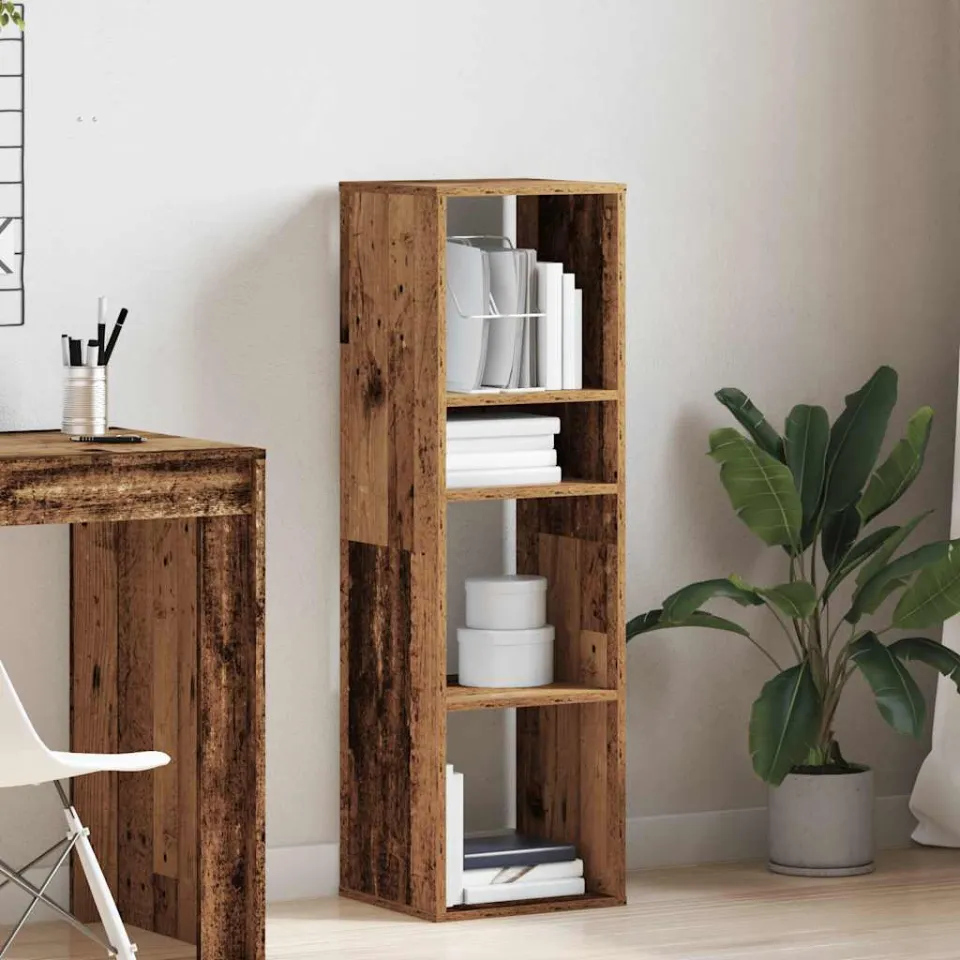 vidaXL Boekenkast 34x31x112 cm bewerkt hout oud houtkleurig bruin, foto 2