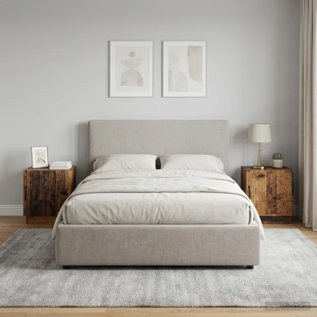 vidaXL Nachtkastje 2 st Oud hout 43 x 34,5 x 47 cm Bewerkt hout bruin, foto 2