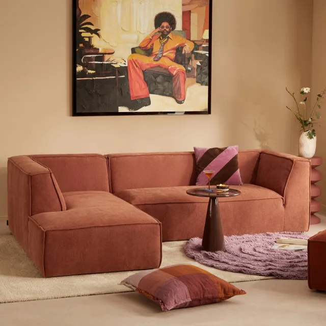 NOUS Living hoekbank Newton hoek links - terra, foto 2