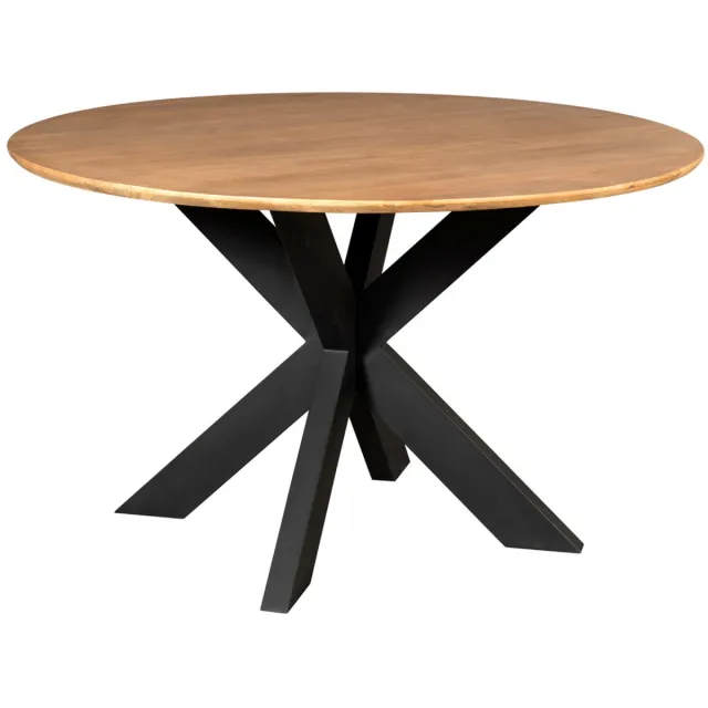 Starfurn Eettafel Madison - Rond Naturel Hout - 150x150x76cm