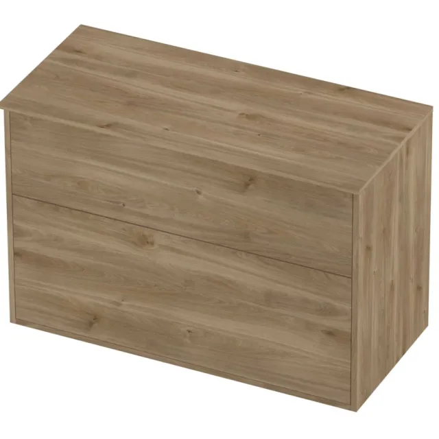 Proline Deck Badmeubelset Voor Grepen Asymmetrisch Kader 100x46x67 cm Cider Oak Eiken