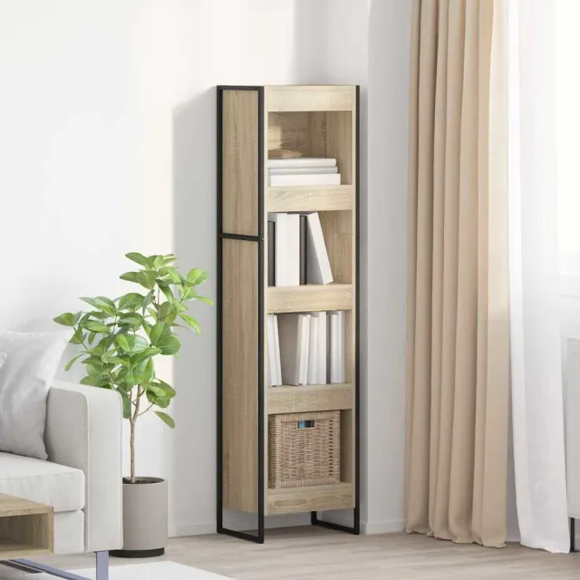vidaXL Boekenkast 40 x 30 x 155 cm Bewerkt hout Sonoma Bruin