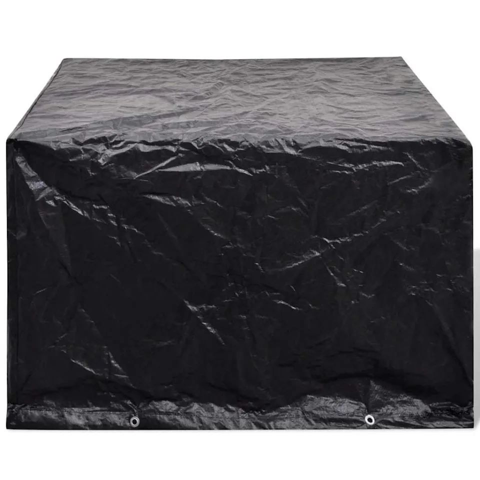 vidaXL Tuinmeubelhoes met 8 oogjes 135x135x90 cm zwart, foto 2