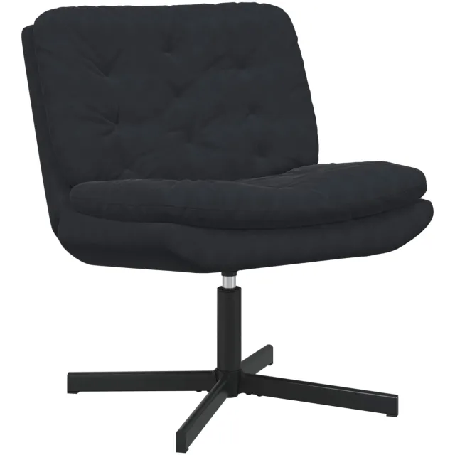 vidaXL Draaibare Relaxstoel Zwart 63 x 75 x 76 cm Fluweel