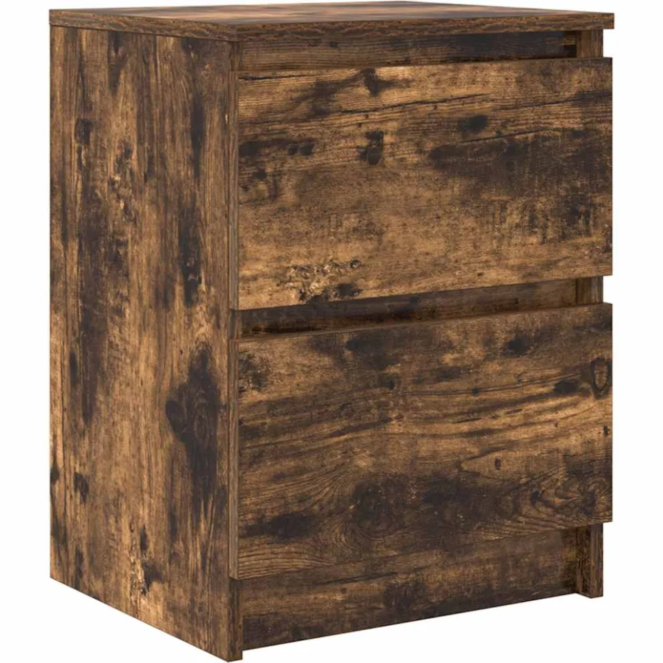 vidaXL Tv-meubel 40x35x54 cm spaanplaat gerookt eikenkleurig, foto 4