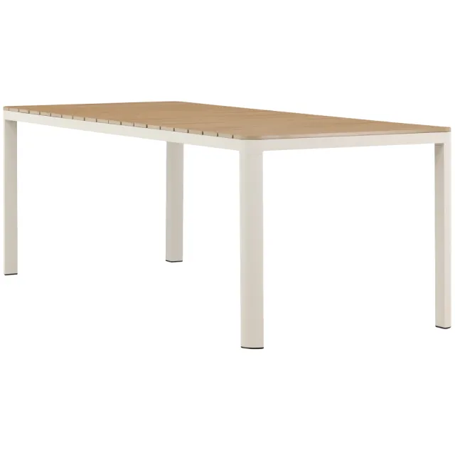 Nest outdoor Ingo polywood tuintafel beige - 210 x 90 cm