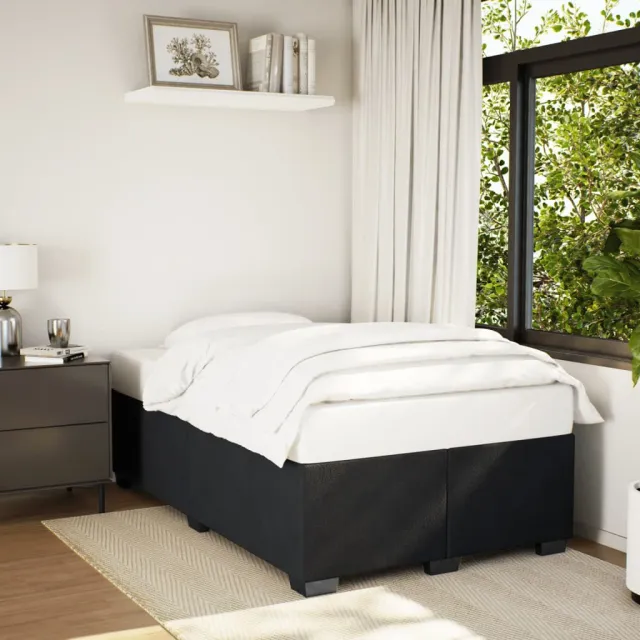 vidaXL Bedframe zonder matras 120x200 cm fluweel zwart